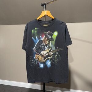 Liquid Blue Skeleton Playing Guitar Shirt